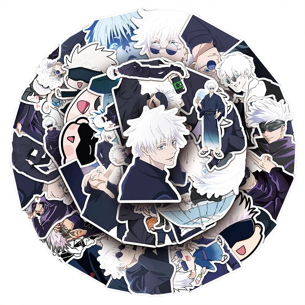 10/30/50 قطعة ملصقات جوجو ساتو - مراجعة Phone Cases Jujutsu Kaisen وسعره