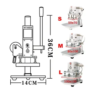 Mesin Stamping Foil Panas 300W Kerajinan Kertas Pegangan Kulit Embosser Stempel Cetakan Tembaga Pelabelan Logo Kayu, Kertas Timbul 12 mesin foil penjualan terbaik - №