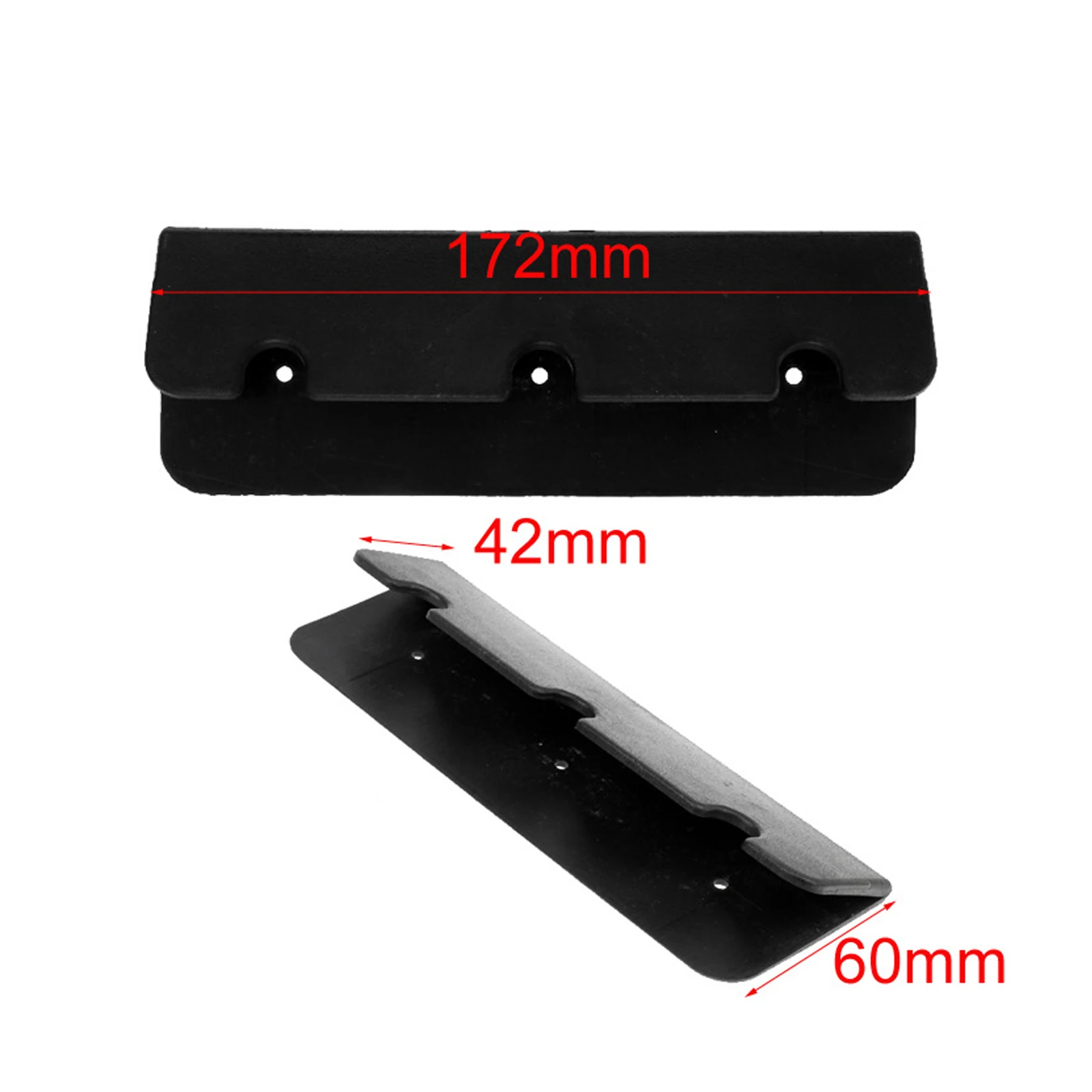 2 Pcs/Set Inflatable Boat Seat Hooks Raft Seat Hook Black/Gray PVC for Inflatable Rubber Boat Raft Yacht Canoe and Fishing Boat