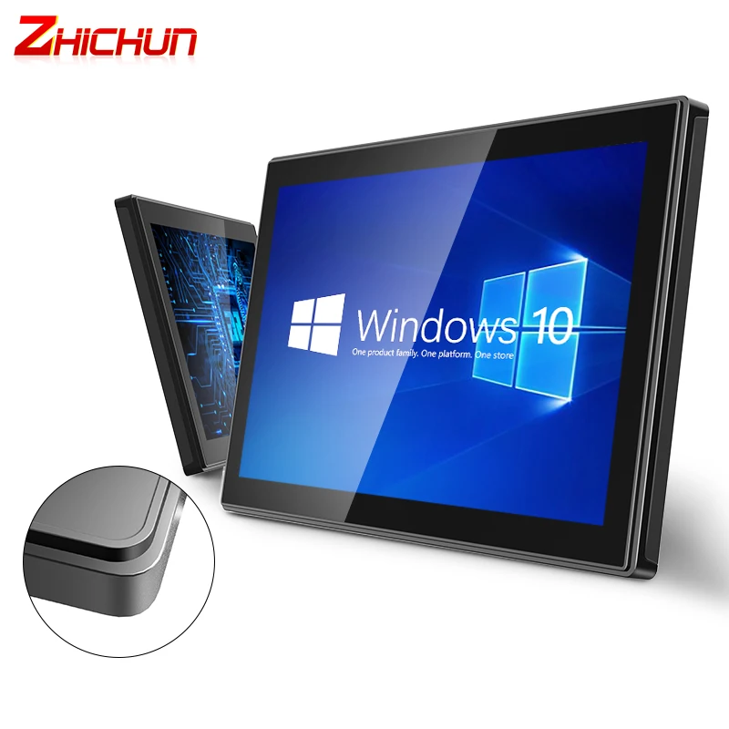 Industrial Control Five-Wire Resistive Touch 13.3 Inch All-in-One Embedded Capacitive Screen Panel For High Speed Toll Station