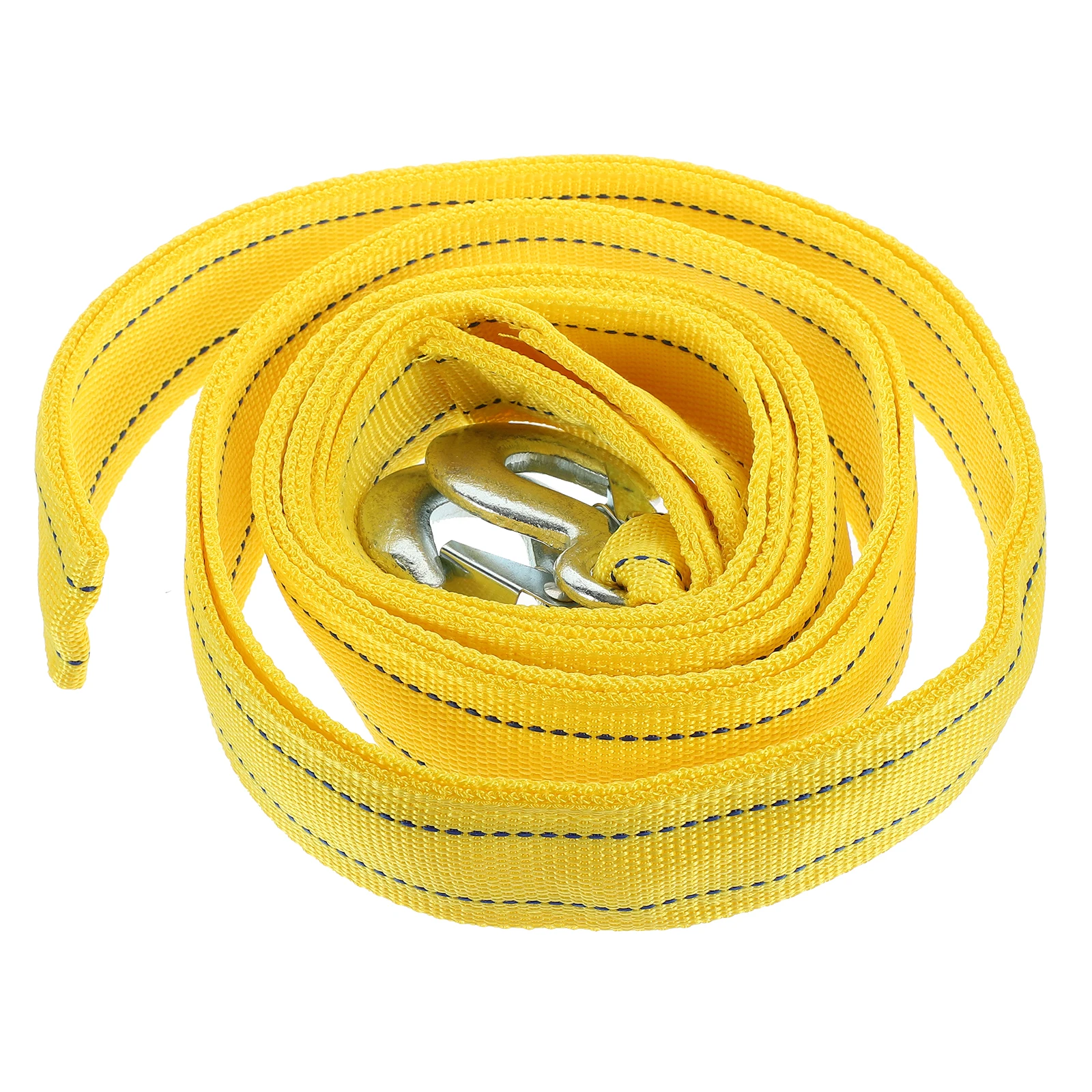 

1pc Synthetic 4M Car Trailer Rope Sturdy Nylon Winch for SUV Trucks Safety Premium Hooks Stronger than Steel