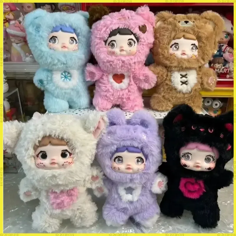 Nommi Lovelineless Never Ends Series Vinyl Face Plüsch Blind Box Schlüsselanhänger Niedliche Puppe Geldbörse Charm für Mädchen Sammlerstück Geschenkspielzeug