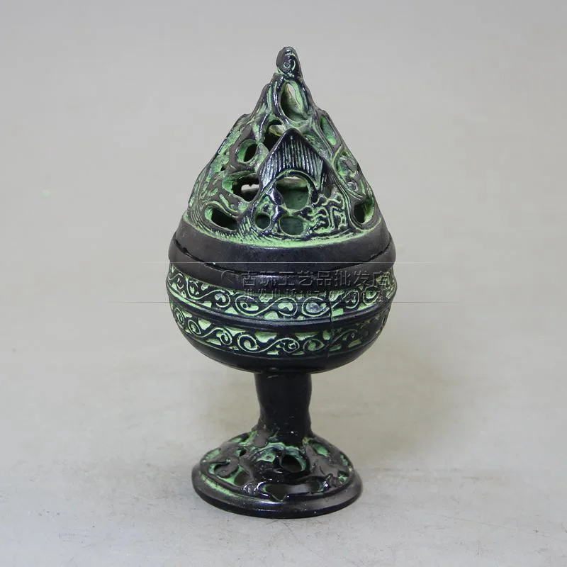

Early handicrafts patterned brass retro handicrafts wholesale imitation bronze incense burner ornament