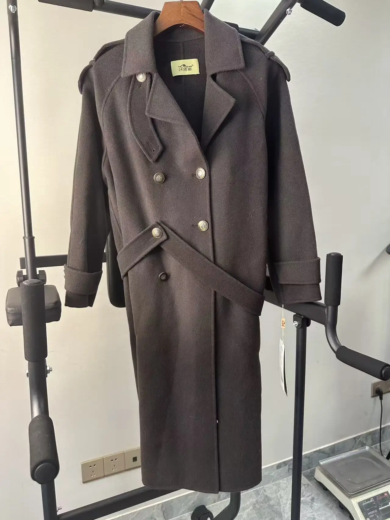 سترة صوفية حقيقية من AYUNSUE ملابس شتوية للنساء معاطف صوفية على الوجهين معطف فريد تعزيز عيوب صغيرة لا استرداد ولا تبادل