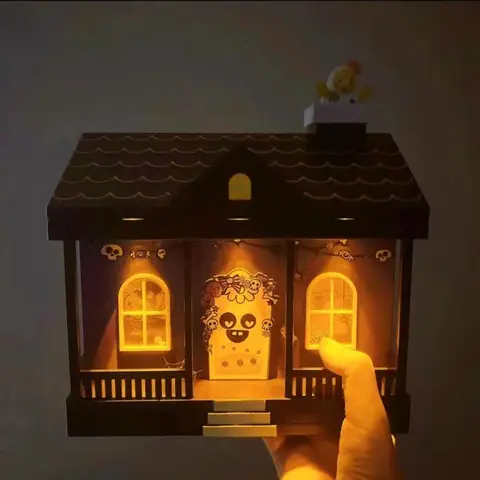 Shanghai Disneyland's Halloween Haunted House Christmas Snowmen Illuminated Popcorn Buckets and Festival Gift Souvenirs