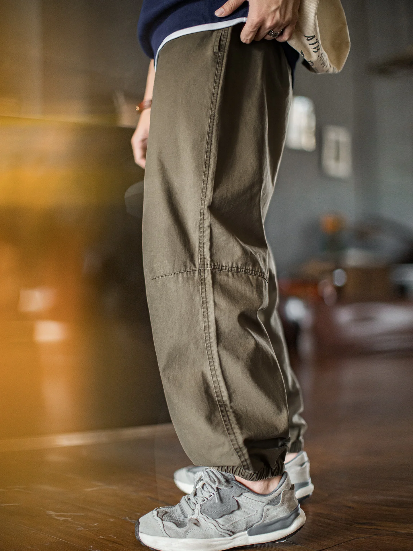 

Maden American Sle Workwear Casual Pants Four-Way Stretch Thin Men's Anti-Wrinkle Khaki Commuting Thin Long Pants Autumn