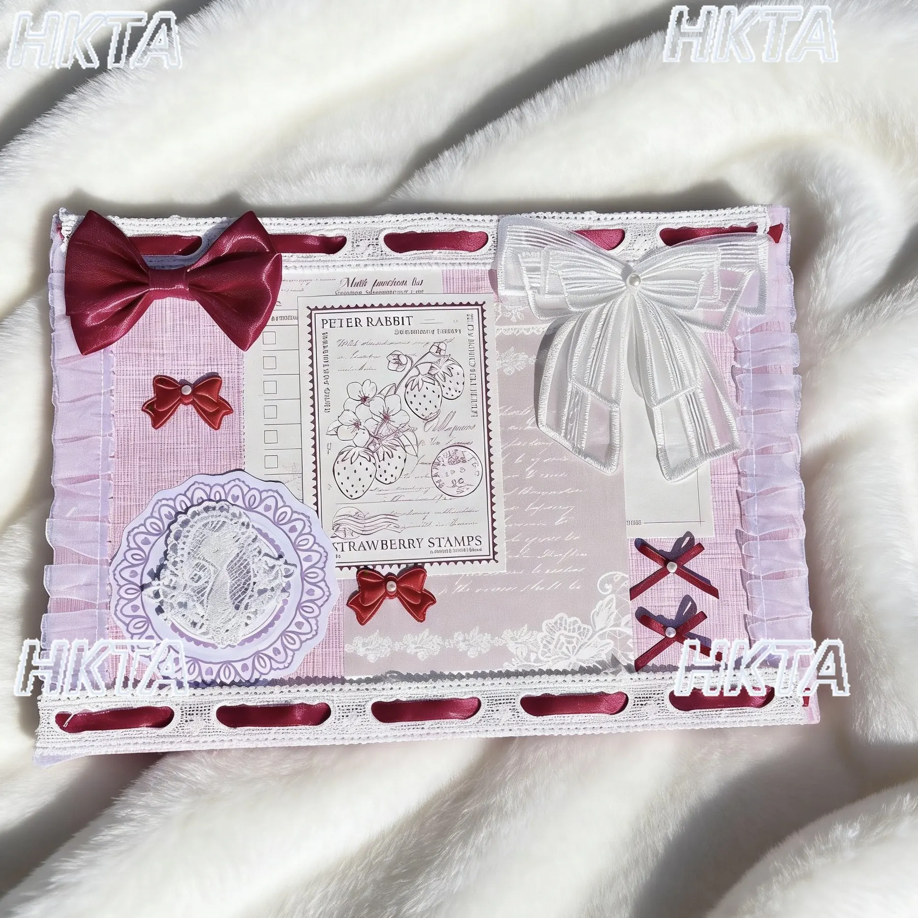 Finished Pain Board Ribbon Tie Board Collage Paper Background Gumei Props Tote Pain Board Bow Tie Lolita Pain Bag Accessories
