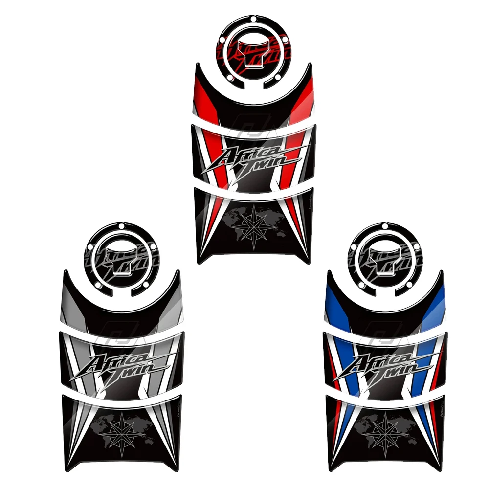 

For Honda Africa Dual 2016-2019 Motorcycle Modification Parts Fuel Tank Pad 3D Resin Sticker Kit