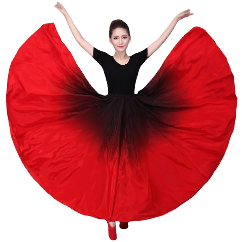 720 Belly Danc Gypsy Skirt Belly Dance Ruffle Flamenco Skirt New Belly Dancing Large Skirts Belly Dance Skirt Flamingo Costume