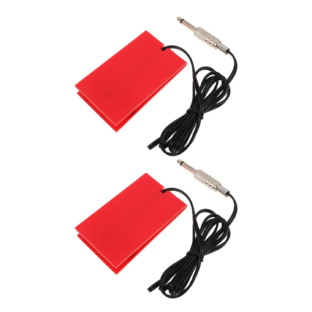 

2pcs Tattoo Machine Foot Pedal Touch Switch Control Power Supply Cord Durable Versatile tattoopowersupply tattoocordfootpedal