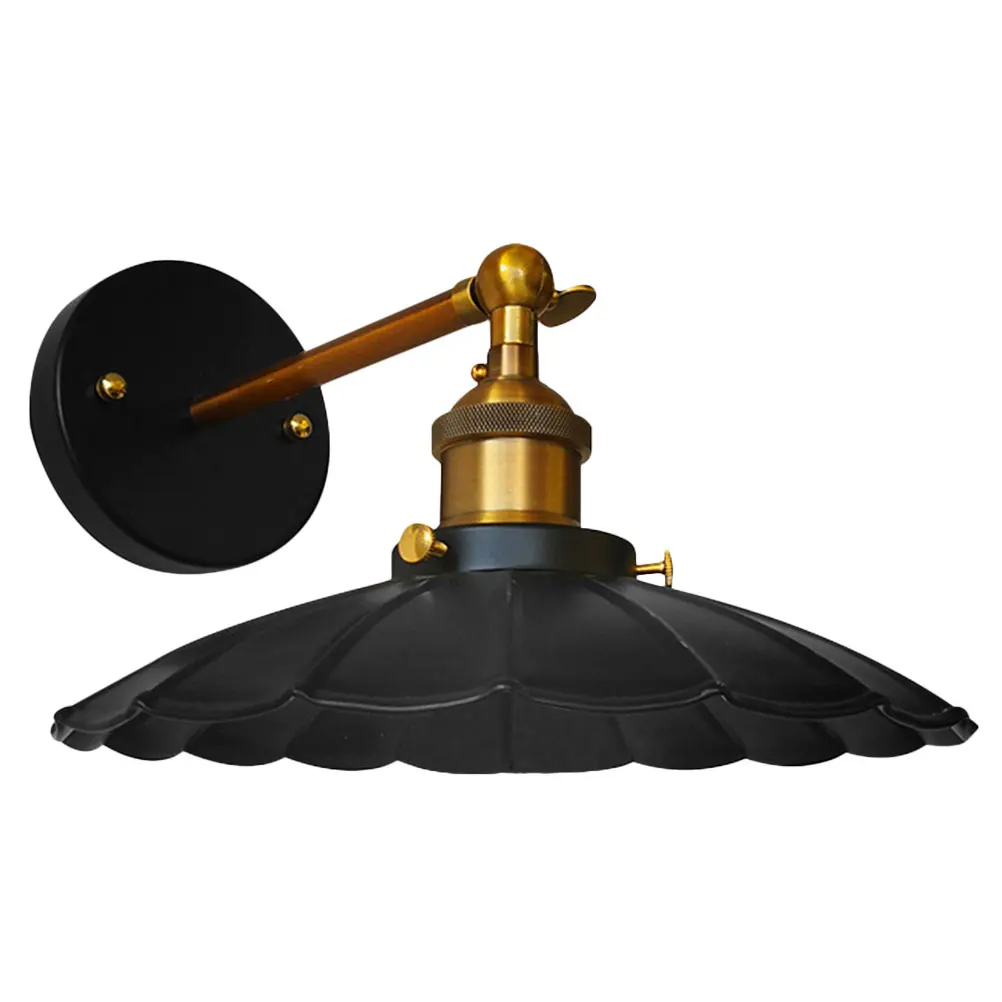 

1 pc Retro Wall Lamp Vintage Industrial Style Outdoor Light Petal Shaped Shade for Bar Restaurant Decoration