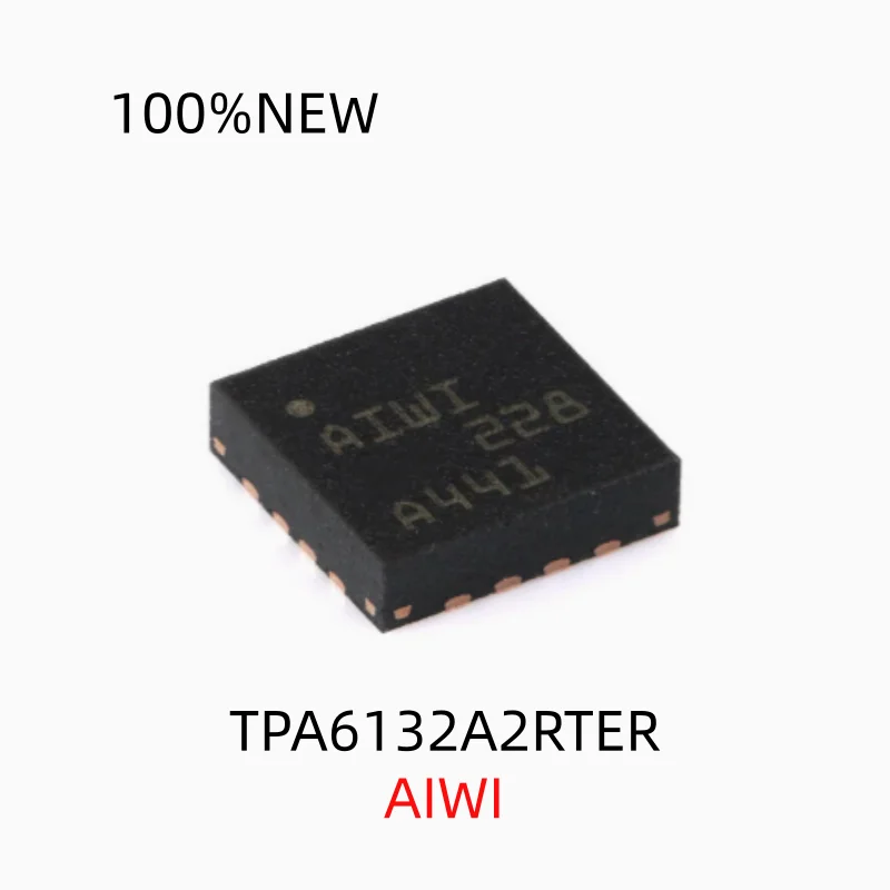 (5Pcs) 100% New Tpa6132A2Rter Aiwi Wqfn-16 Stereo Headphone Amplifier Chip Ic