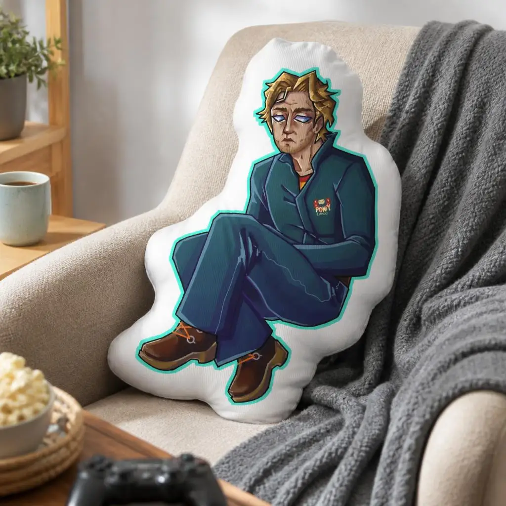 Mouthwashing Captain Curly Funny Pillow Cushion Irregular Stuffed Throw Pillow Home Decor Gift Sofa Bed