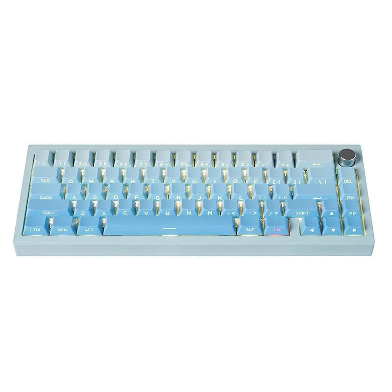 Gradual change red/blue/green/black mechanical keyboard keycap 136 keys polar day PBT II