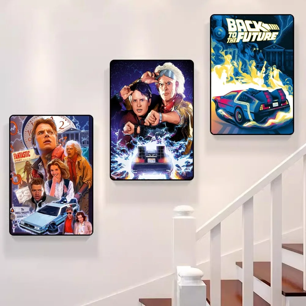 العودة إلى ملصق ورقة بيضاء لفيلم المستقبل ، ملصق عالي الجودة ، فن جداري ، رسم لغرفة الدراسة ، ديكور جداري ، 1 ، 2 ، 3 #3