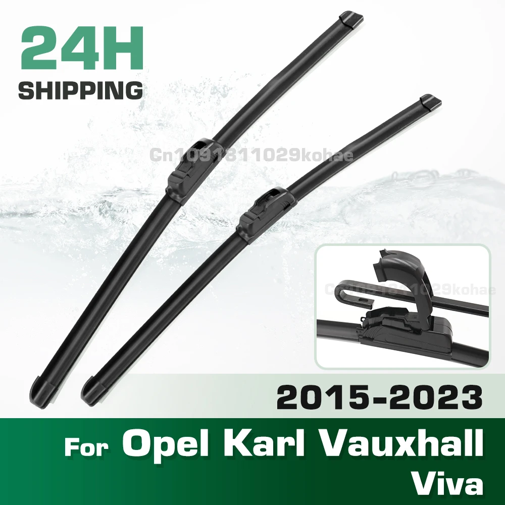 

GREATROAD Wiper LHD&RHD Front Wiper Blades Set For Opel Karl Vauxhall Viva 2015 - 2023 Windshield Windscreen Window 24"+14"