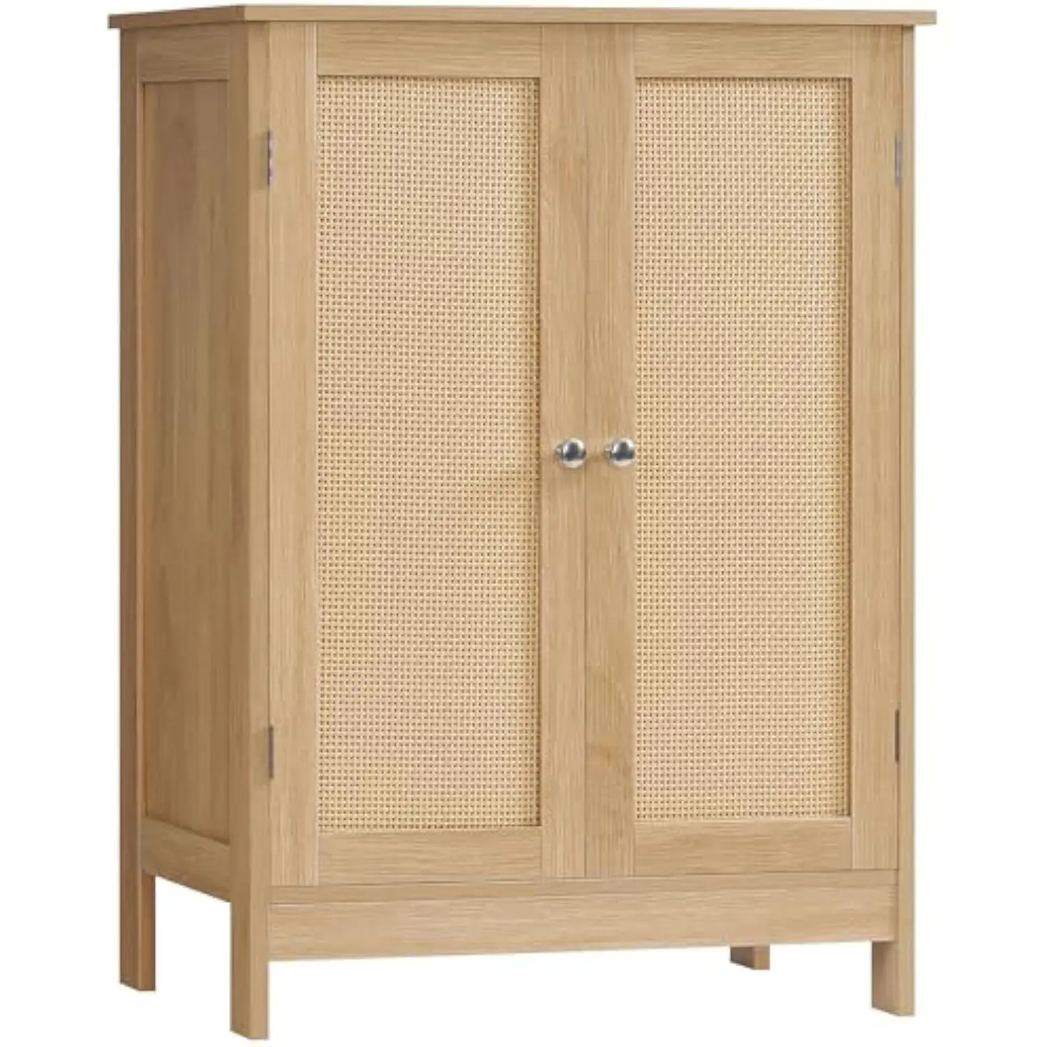 

Storage Cabinet, Rattan Cabinet with Adjustable Shelf, for Living Room, Entryway, Kitchen, Home Office, Nature
