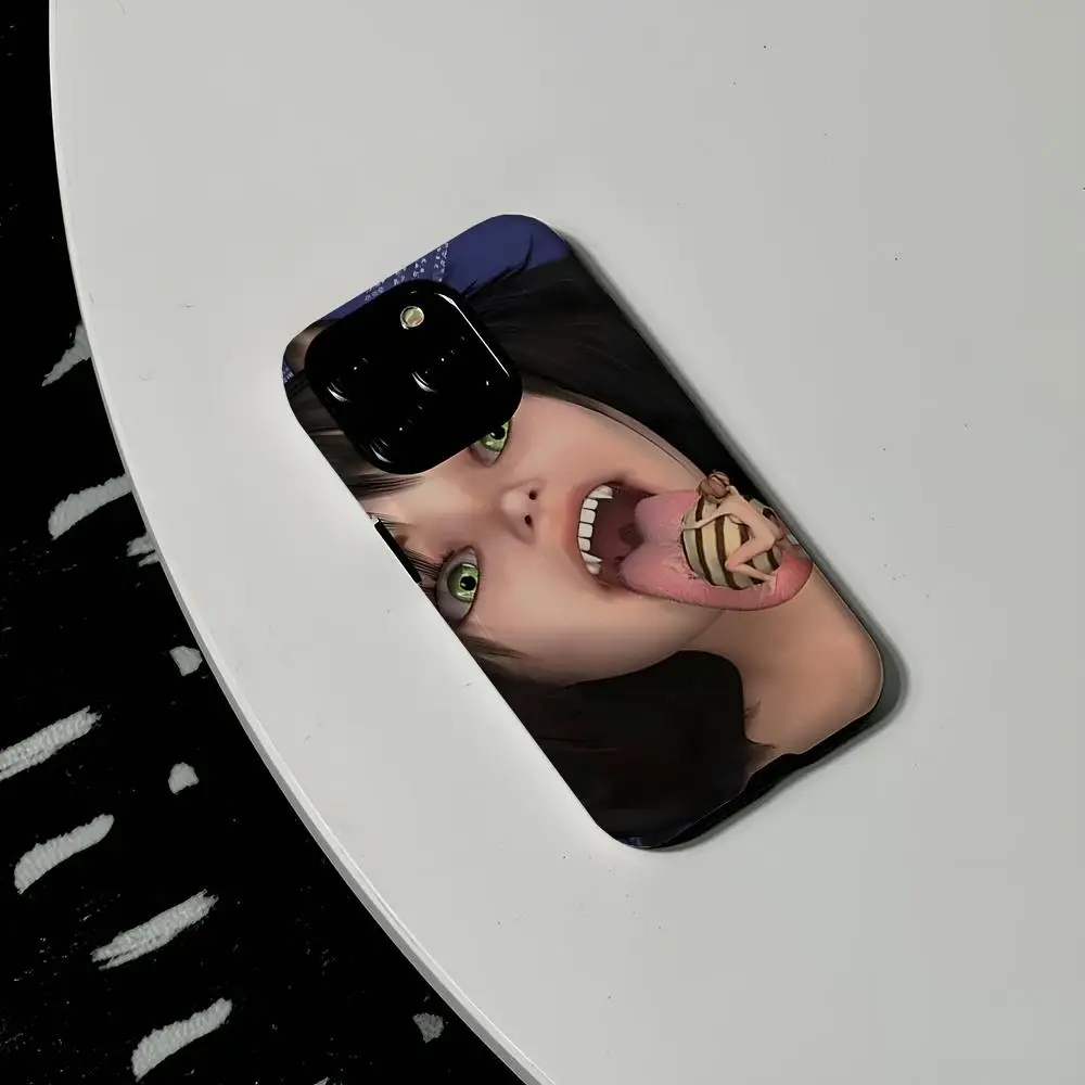 Clmj Cool Girl Punk Y2K Handyhülle aus Hartplastik für iPhone 16Promax 17 16 15 14 13 12 11 Pro Max Plus Glänzende HD-Abdeckung – Detail 6