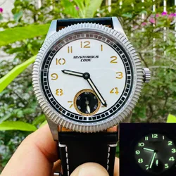 Mysterious code men's mechanical watch for Seagull ST3620 manual mechanical titanium case super luminous micro rotor watch