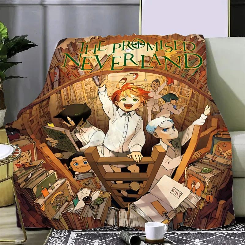 Anime The Promised Neverland Printed Blanket Picnic Blankets Warm Blanket Soft and Comfortable Blanket Home Travel Birthday Gift