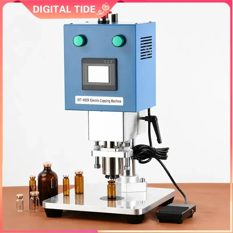 Electric Bottle Cap Sealing Machine 20mm 15mm 13mm Caliber Capper for Glass Vial Collar Ring Crimping Top Pressing Tool