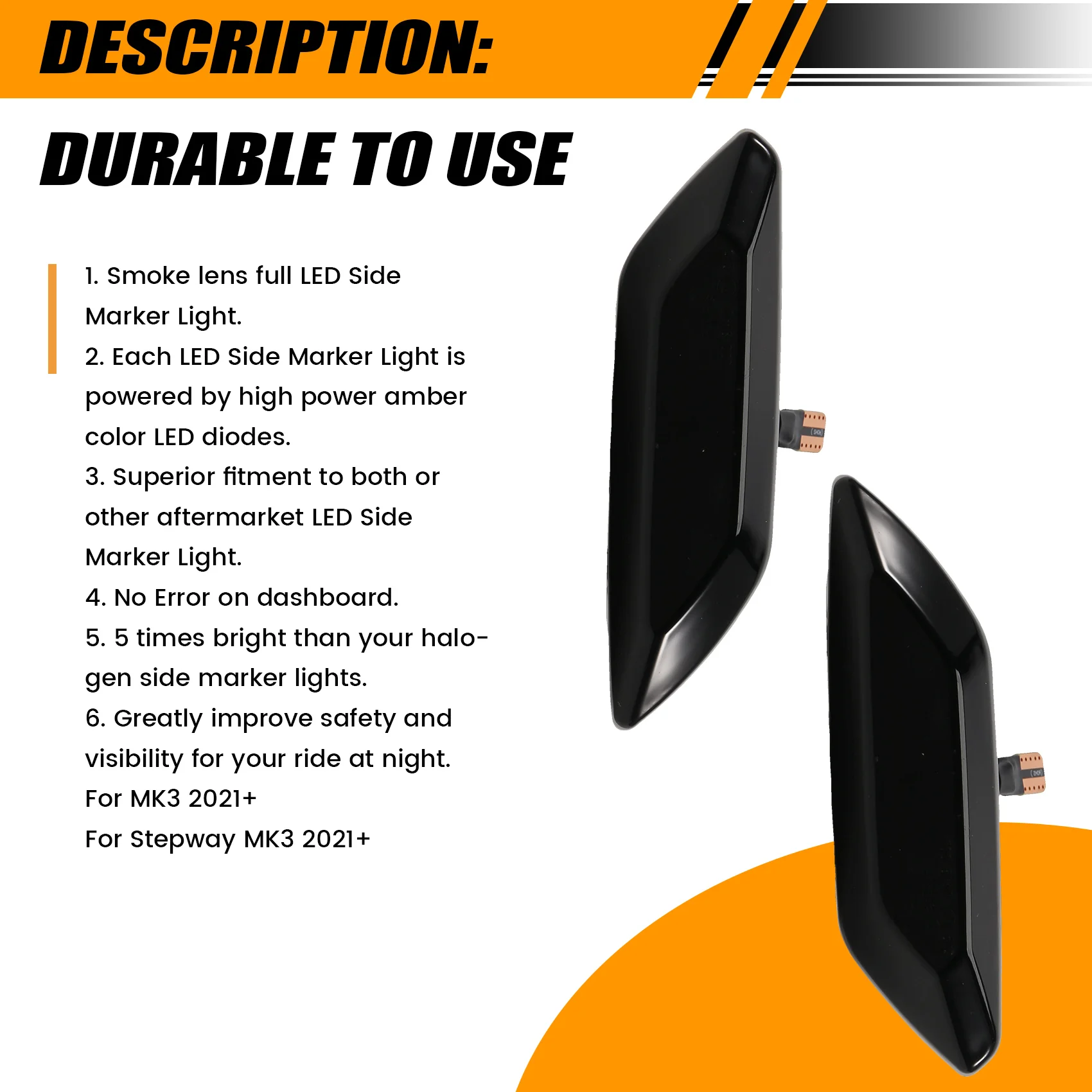 Side Marker Lamp For Dacia Sandero Stepway MK3 Jogger Logan Renault Taliant LED Dynamic Turn Signal Indicator Lights-X59A