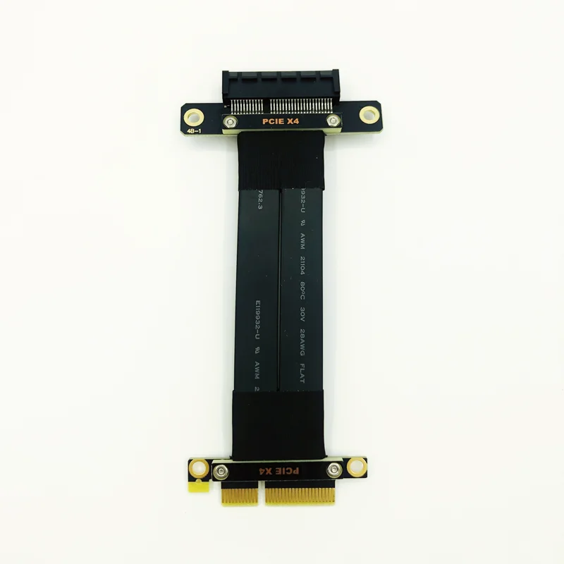 Transfer Speed PCI Express 3.0 4X Extension Cable PCI-e Extender 180 Degree PCIE 4X Adapter for Enhanced Data