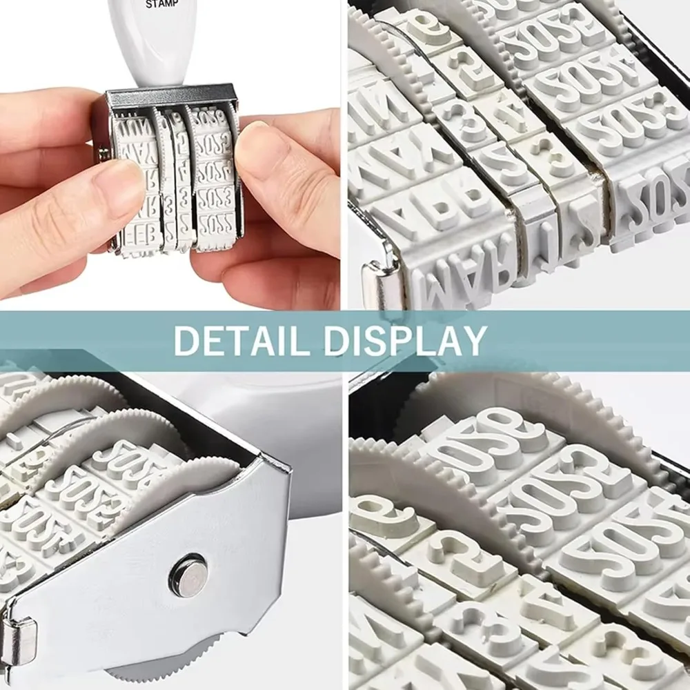 Rubber Stamp Line Dater – Rotating Date Stamp for Office, Scrapbooking & Document Authentication