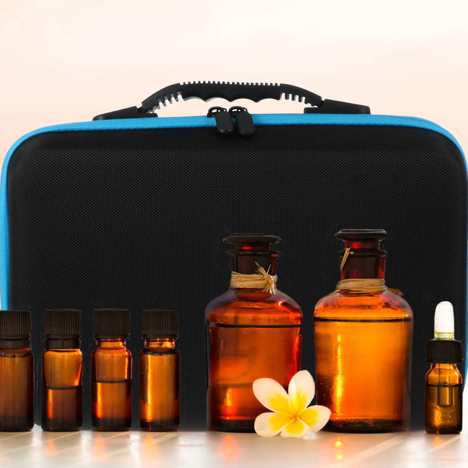 

Органайзер для эфирных масел на 60 флаконов: портативная дорожная сумка-кейс для безопасной транспортировки, компактный и легкий футляр для хранения масел