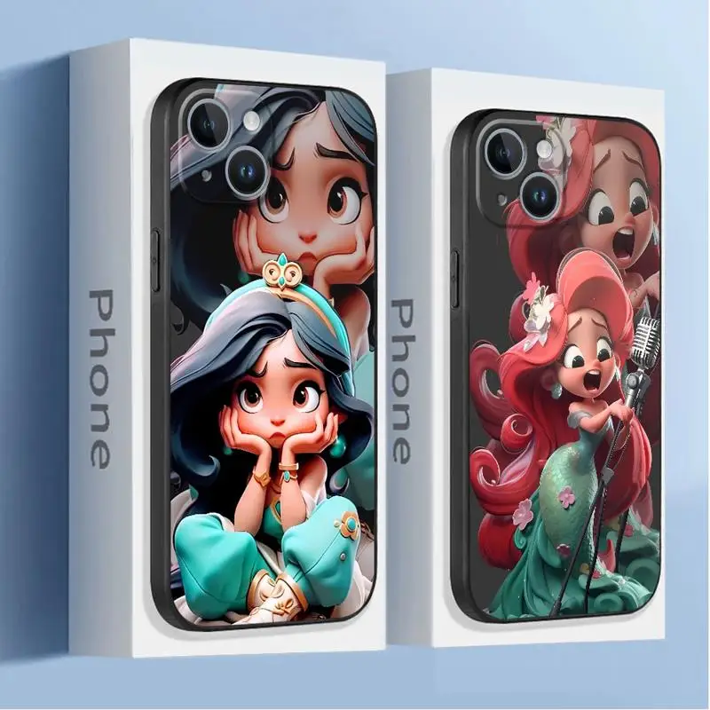 phone Cases for iphone 14 case 11 12 15 Pro XS Max 8 13 Mini X SE 7 16 Plus funda Antiscratch cover Disney Jasmine Cool Princess