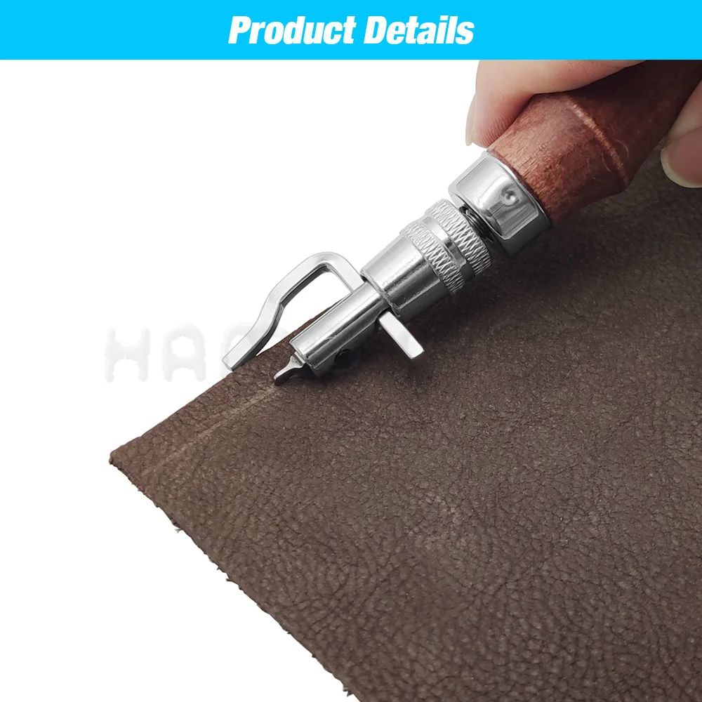 7 in 1 Professional Adjustable Stitching and Slotting Crease  Leather Craft DIY Handmade Multifunctional Trimmer Leather Tools