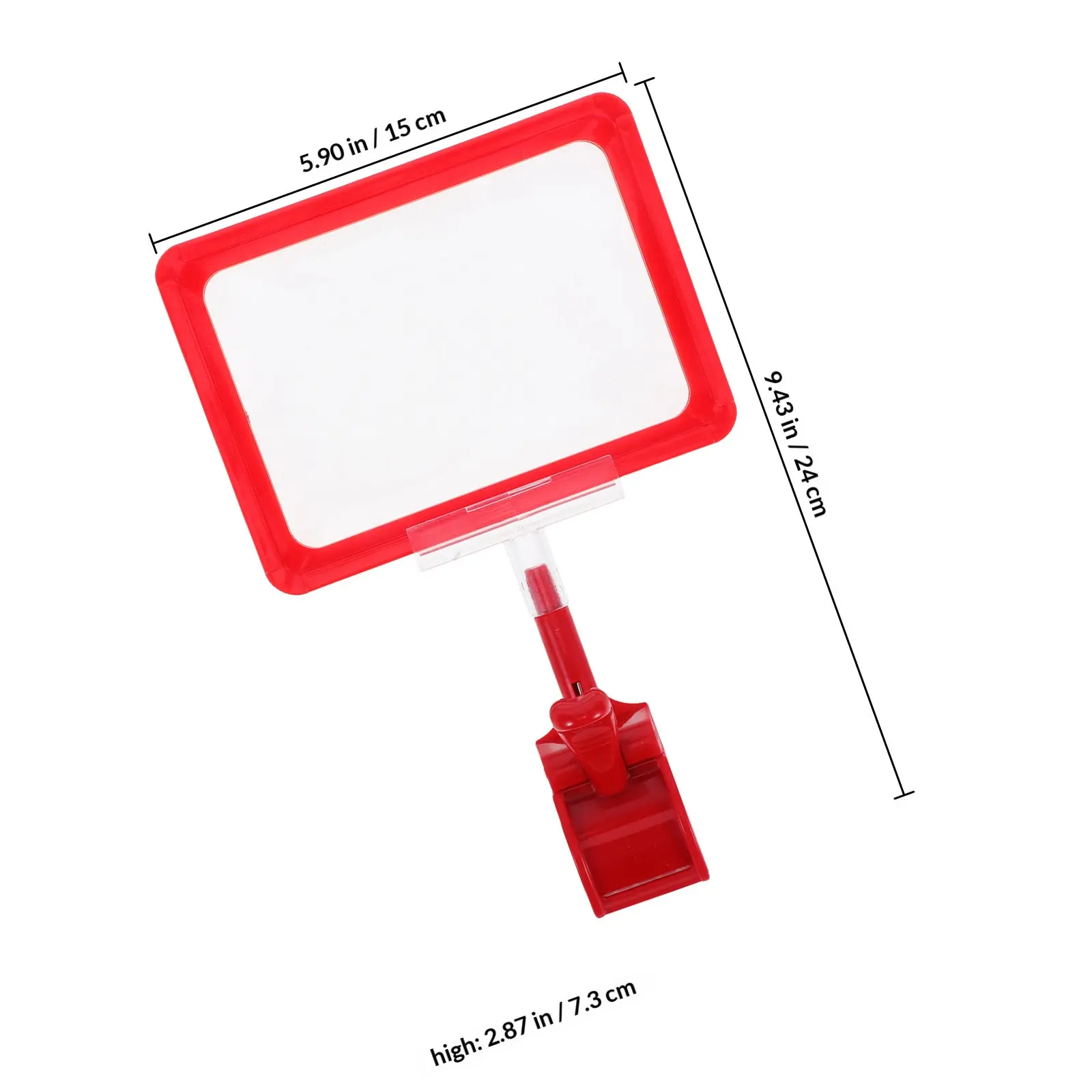 1Set Double-Sided Price Tags Rotatable Clip Clamp Sign Holder for Supermarkets Clothing Store Retail Flexible Multi-Angle