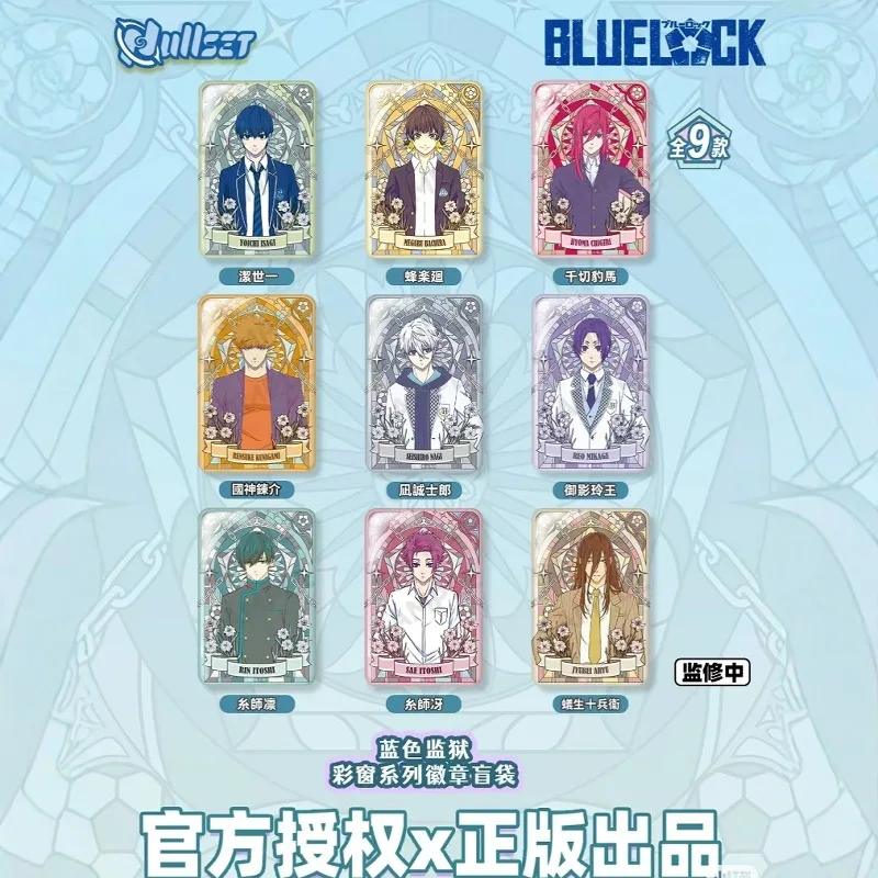 Anime BLUE LOCK ambitus versión q acuarela flor idioma momento de despertar insignia de la serie de ventanilla manchada de alta calidad