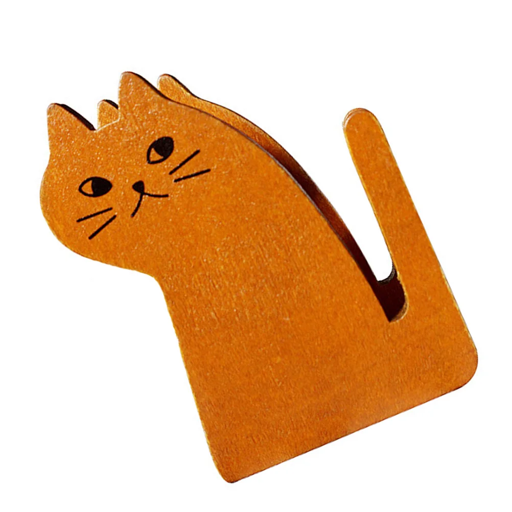 Soporte de cinta para gatos, dispensador práctico, adorno encantador para adhesivo de oficina, portátil, estilo Retro, mesa Adorable de madera
