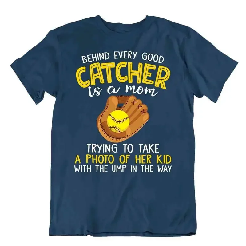 Softball Sport T Shirt Tee Shirt Gift Cool Present Cute Funny Play Joke Catcher