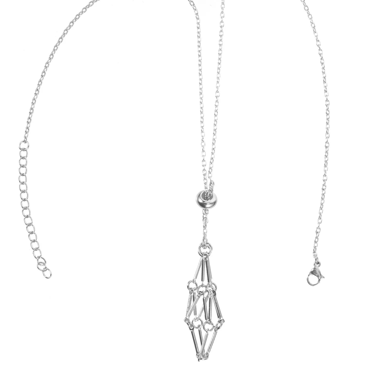 

Stylish Crystal Cage Necklace Holder for DIY Jewelry Lovers