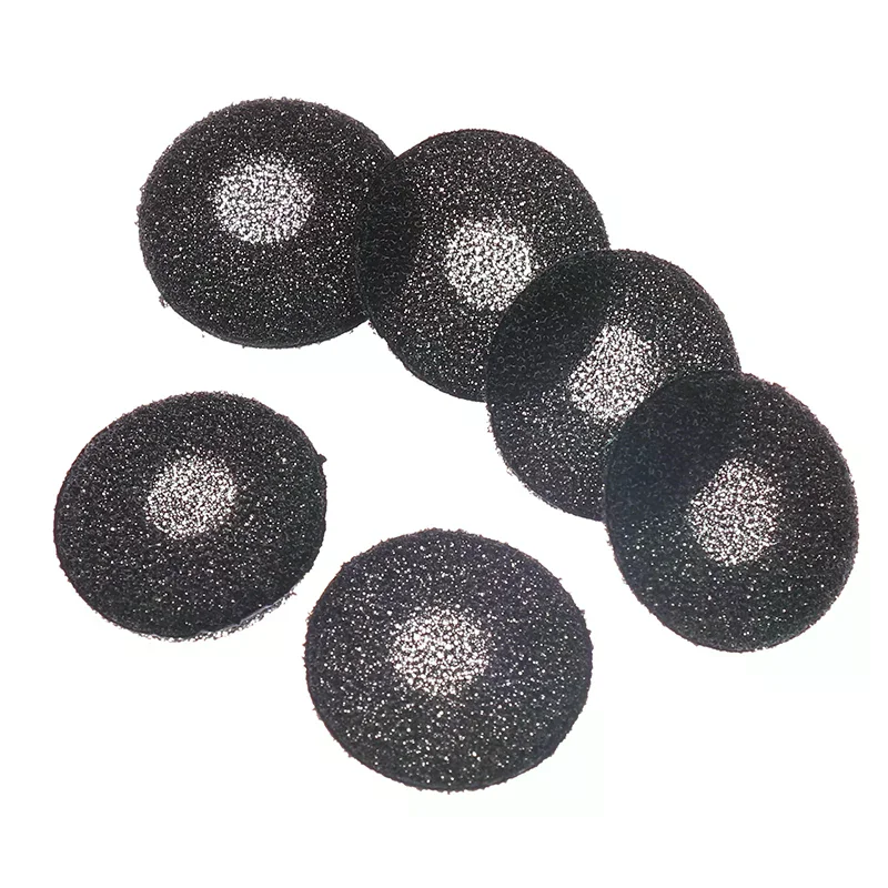 100pcs 18mm Sponge Earmuffs Ear Eartips Headphone Protection Sponge Cover for Flat Head Earphone Earbuds Headset Accessories