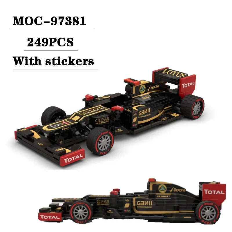 

Building Block MOC-97381 Small Car F1 Racing Toy Model 249PCS Gift Sticker Puzzle Education Children Birthday Christmas Toy Gift