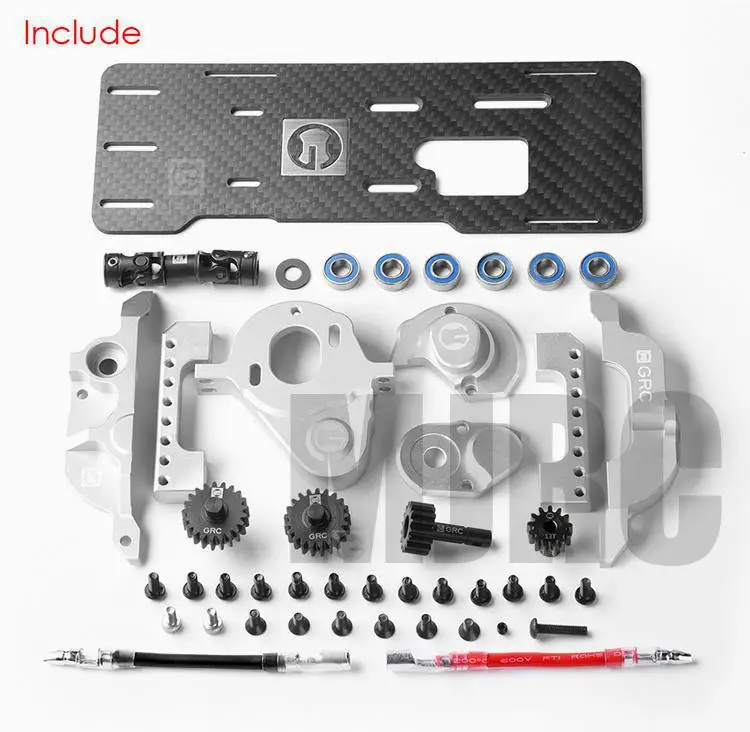 Upgrate Part Front Motor Front Gear Box Ff Pre-transmission Kit For Traxxas Trx4 Defender Bronco Tactical Trx4 Servo Motor Front