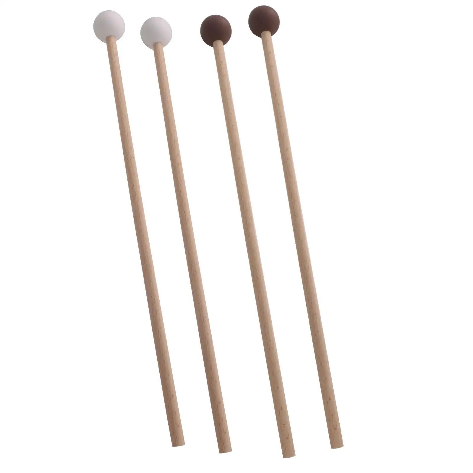 2x Marimba Hammer Multipurpose with Wood Handle Beginners Xylophone Mallet for Glockenspiel Performance Xylophone Stage Bells