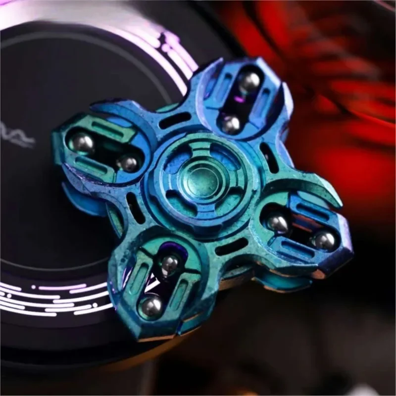 MOT 지르코늄 얼음 크리스탈 튜닝 포크 핑거 스피너 Fidget Spinner 스트레스 릴리프 장난감 데스크 장난감