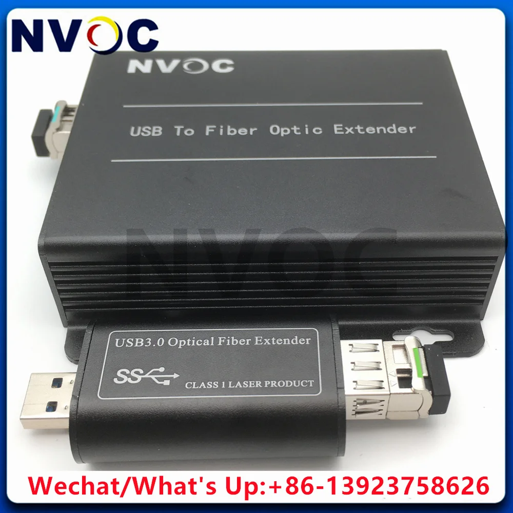 1Ch USB3.0 Compatible with 4Ports 3.0 USB Data Fiber Modem Extender With 10G SM BIDI 1270/1310nm LC SFP Optic Transceiver Module