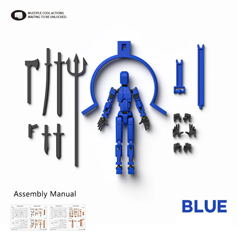 Mehrgelenkiger Beweglicher Formwandler-Roboter mit Magnetischer Anziehung, 3D-Gedruckte Schaufensterpuppe, 13 Actionfiguren, Spielzeug, Ornamente, Geschenke