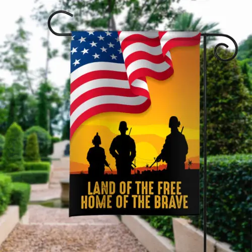 Land Of The Free Home Of The Brave American Double-sided Flag VVL YYX EEZ