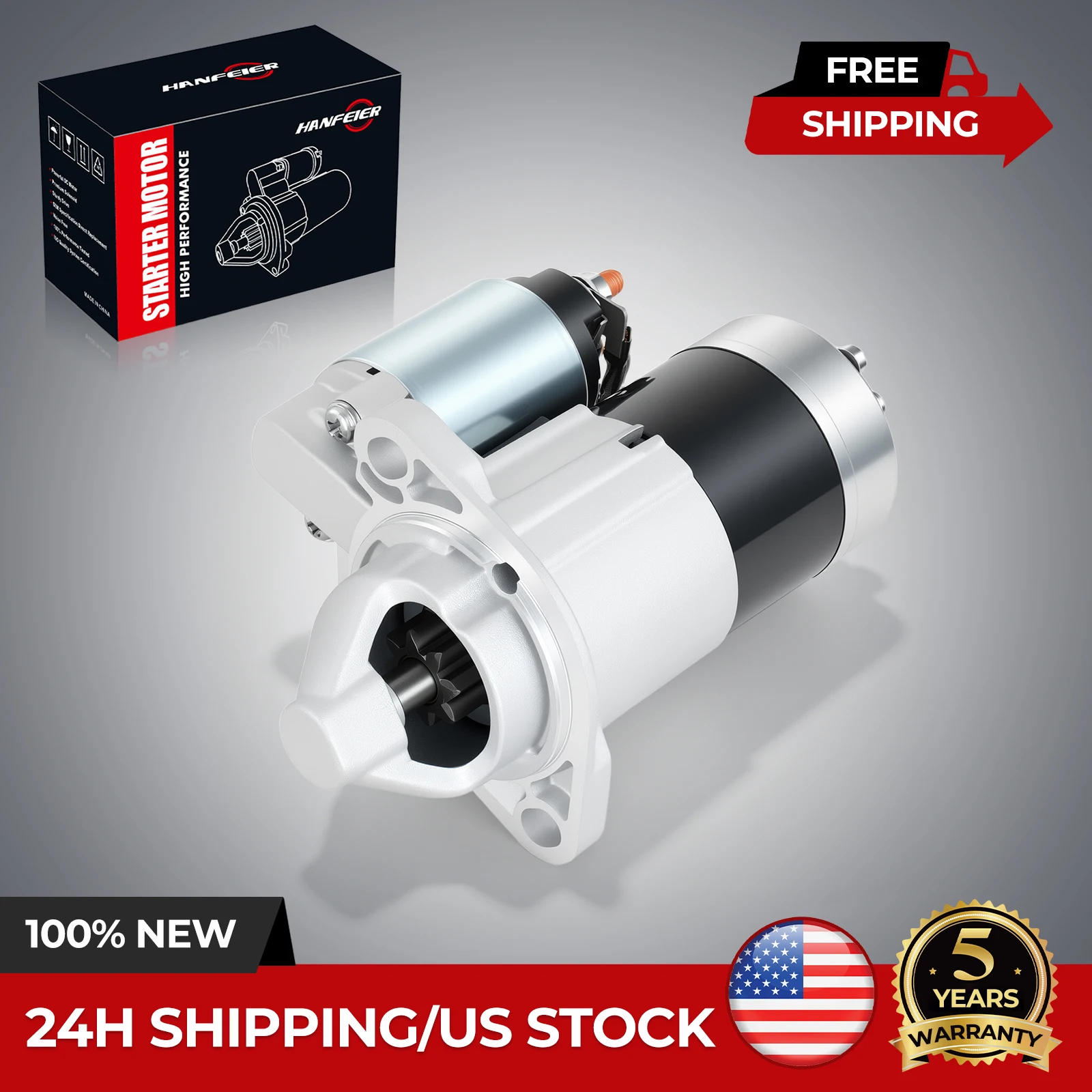 

Starter For Hyster H-25XL H-50XL S-45XM 12V 1.2KW CW 2314322 FFSC18-40 18096