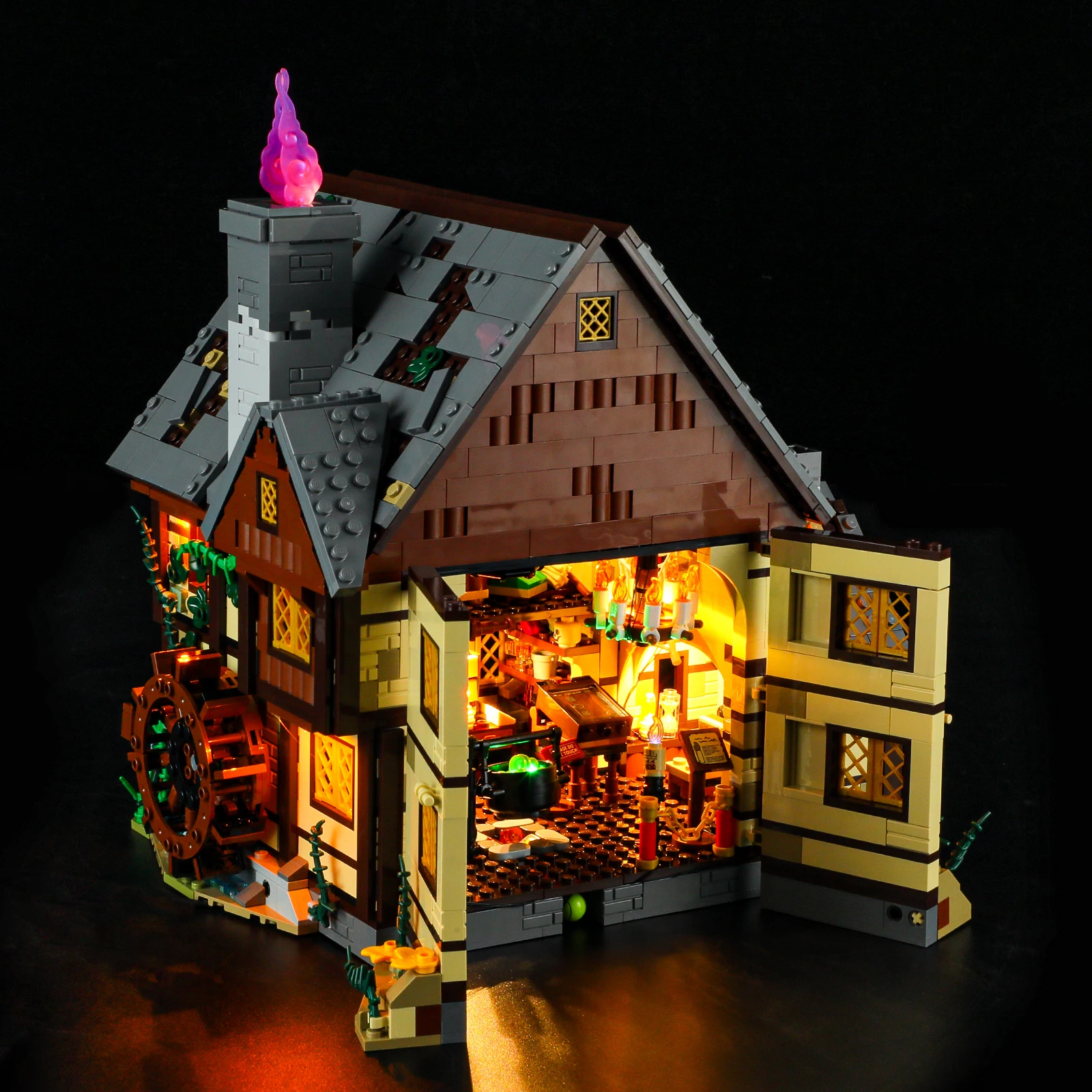 Lighting Set For LEGO Hocus Pocus The Sanderson Sisters' Cottage 21341 Not Include Building Block (Only Led Light Kit)
