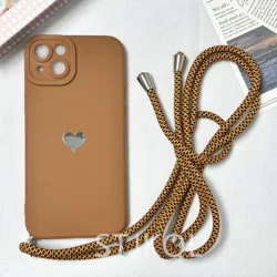Crossbody Necklace Strap Lanyard Cord Phone Case For Huawei P40 P30 P20 Pro P10 P Smart Y7 Y6 Y5 2021 2020 2019 2018  Soft Cover