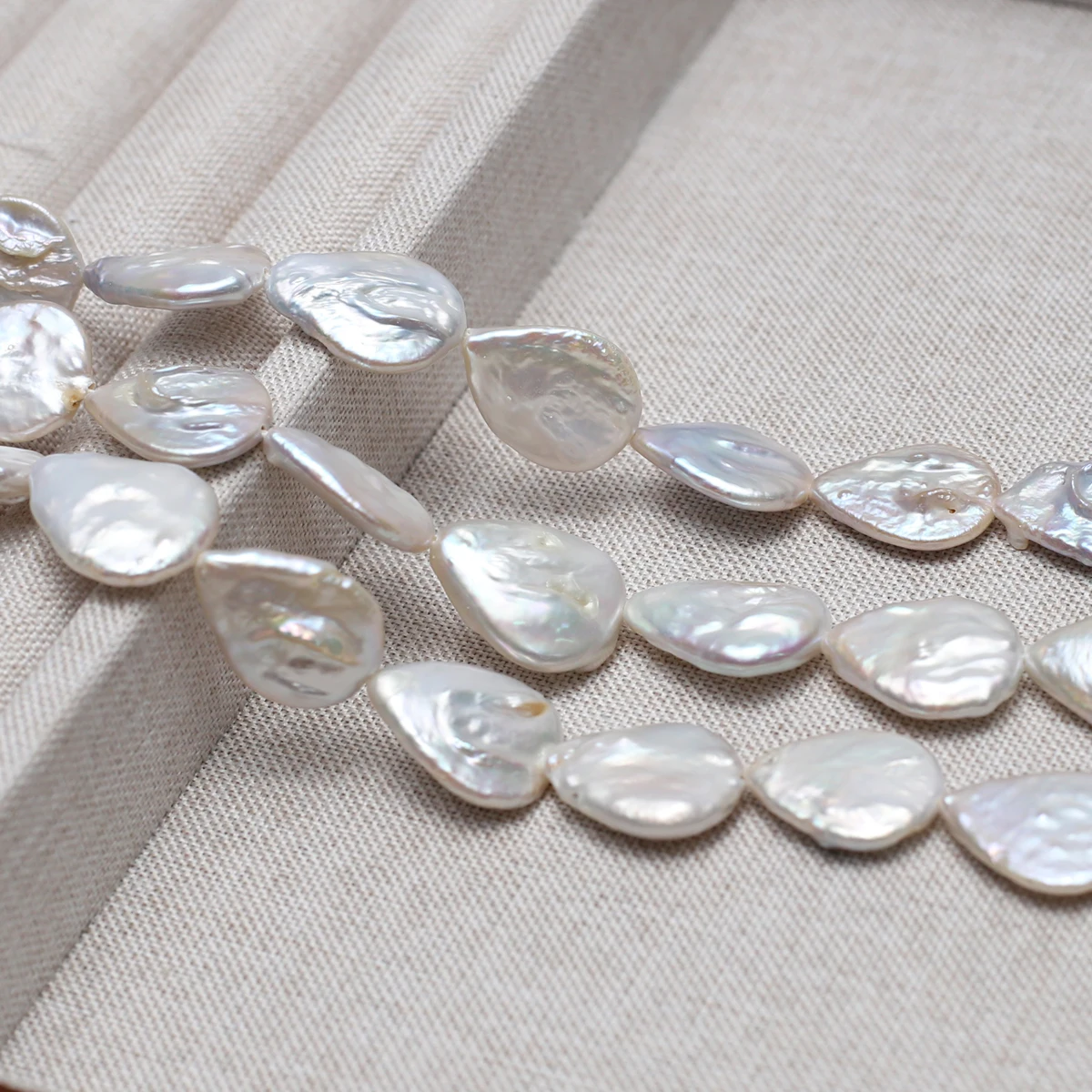 

13x8mm AAA 18cm Natural Freshwater White Teardrop Baroque Pearl Bead Jewelry Gift Make DIY Necklace Bracelet Accessories Wedding