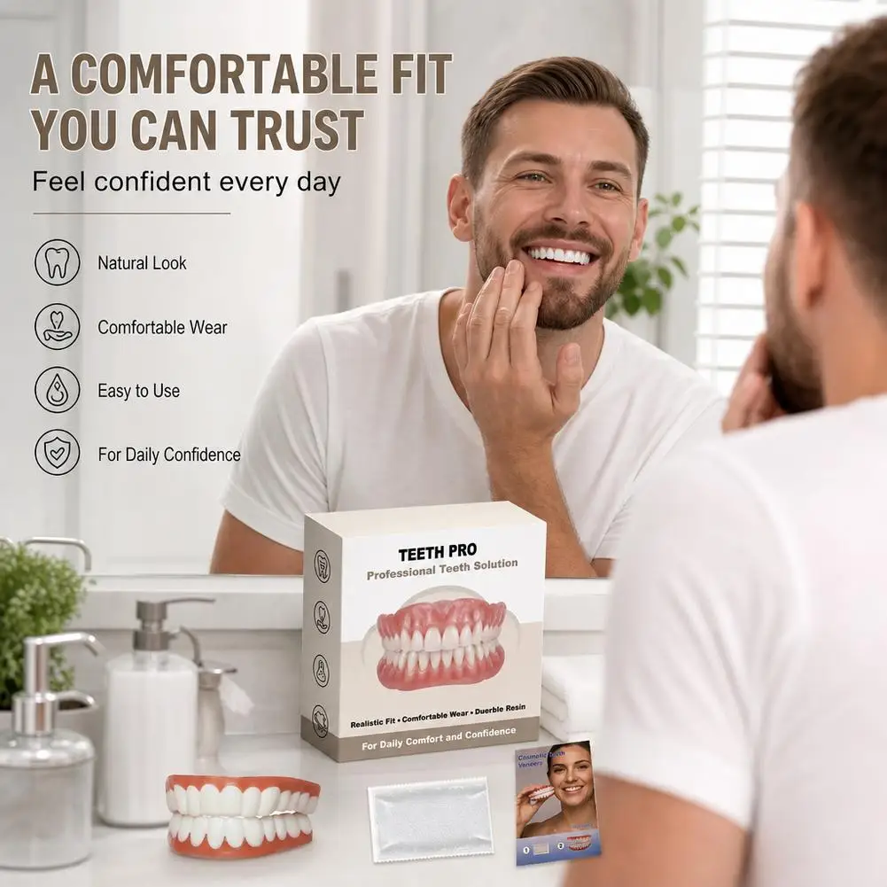 Denture Decoration Set Full Package Beautiful Teeth Smile Enhancement Denture Decoration Teeth Beauty New Dentures ﻿