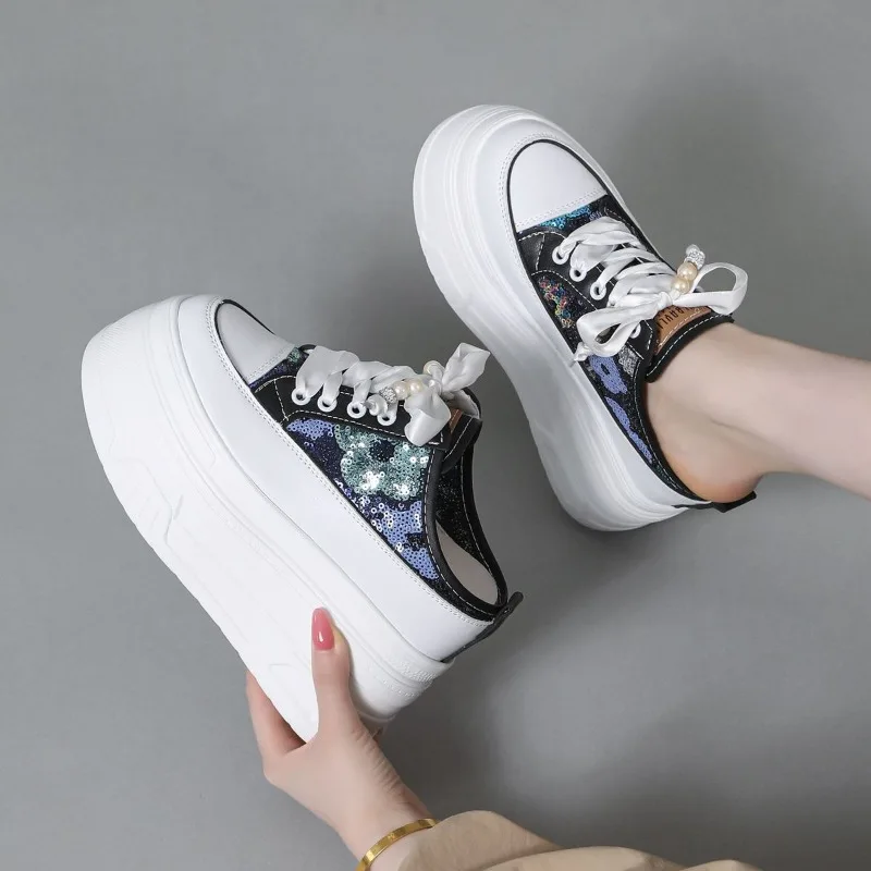 2026-new-10cm-air-mesh-microfiber-leather-fashion-summer-chunky-sneaker-lace-up-high-brand-comfy-booties-bling-shoes-women